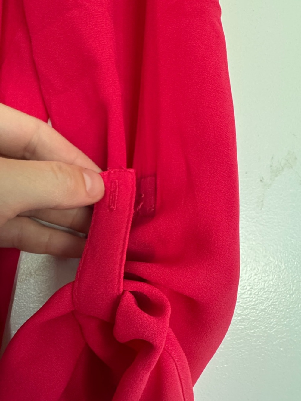 Candie’s Pink Blouse Size S Sheer V Neck Flowy Long Sleeve Top - Picture 4 of 7